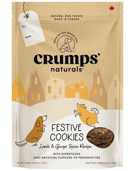 Crumps Naturals Festive Cookies Lamb & Ginger Spice 9.5oz