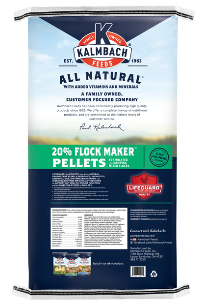 KALMBACH 20% Flock maker pellet 50lb