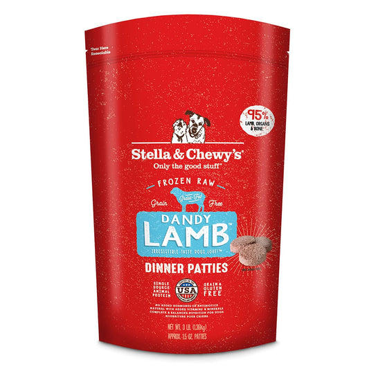 Stella & Chewy's Dandy Lamb Frozen Raw Patties 6 lb