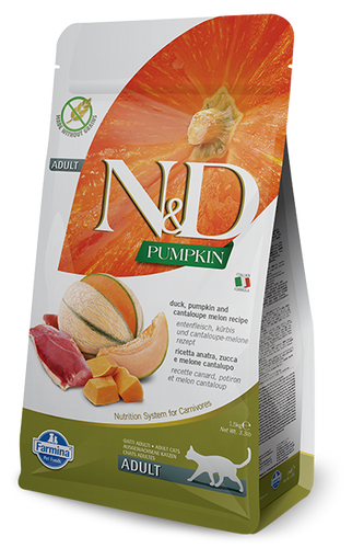 Farmina: N&D Pumpkin - Duck, Pumpkin, and Cantaloupe Melon Recipe 3.3lb Cat Food