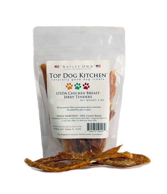 Naples Own Top Dog Kitchen USDA Chicken Breast Jerky Tenders