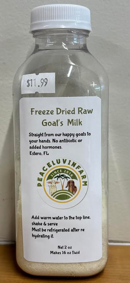 Peaceluvin'  Farm Freeze Dried Milk 2oz