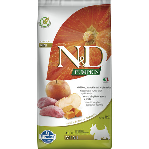 Farmina N&D: Pumpkin, Boar, & Apple Mini Dog Food 15.4 LB Bag