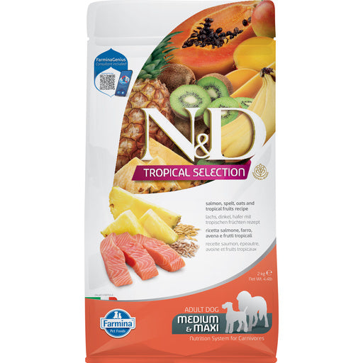 Farmina Dog Dry TROPICAL Adult Salmon Medium & Maxi 22#