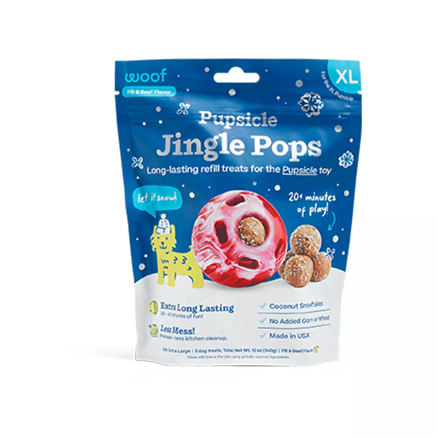 Woof Pupsicle Jingle Pops PB & Beef Flavor