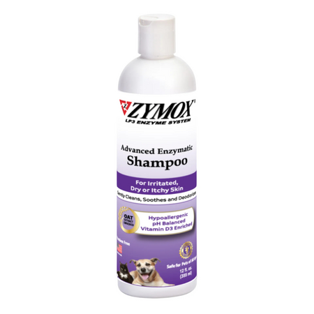 Zymox Dog Grooming Shampoo Advanced Enzymatic Oat Extract 12 oz