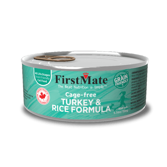 FirstMate: Cage-Free Turkey with Rice Cat Food Can 5.5oz