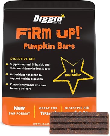 Diggin Your Dog Firm Up Pumpkin Digestive Aid Bars