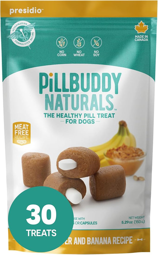 Presidio PillBuddy Naturals With Peanut Butter and Banana 5.29 oz