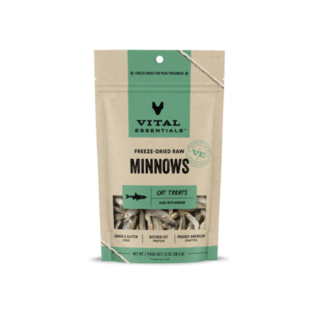 Vital Essentials Cat Treat FD Minnows 1.0 oz