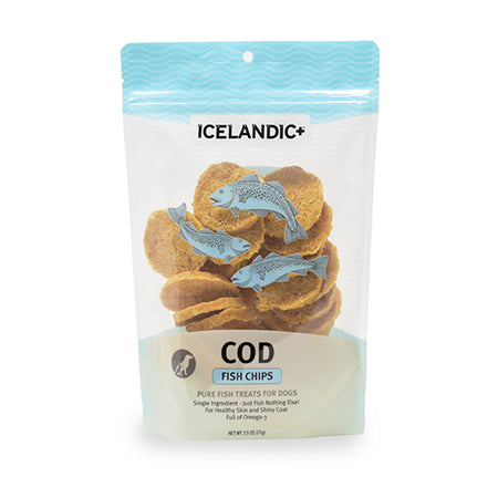 Icelandic+ Dog Treat Cod Chips 2.5 oz