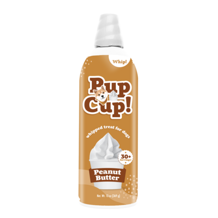 Pup Cup: Whipped Treats for Dogs - Whipped Peanut Butter 13oz Can