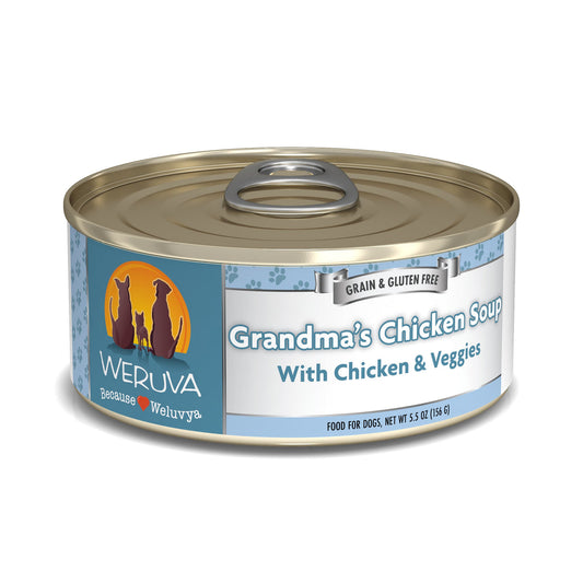 Weruva Grandma's Chicken Soup With Chicken & Chicken Liver in Pumpkin Soup 5.5 oz