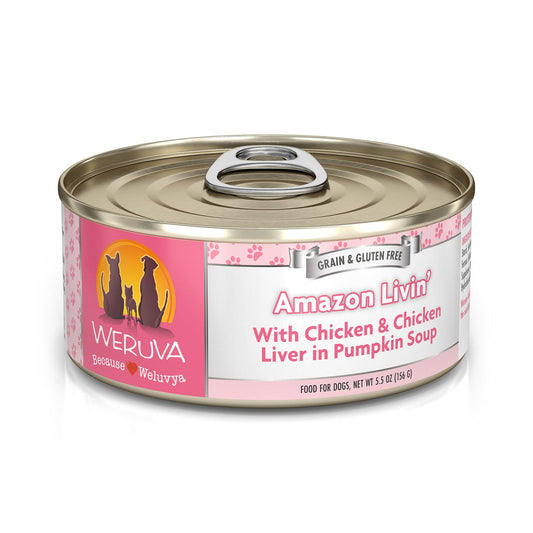 Weruva Amazon Livin' With Chicken & Chicken Liver in Pumpkin Soup 5.5 oz