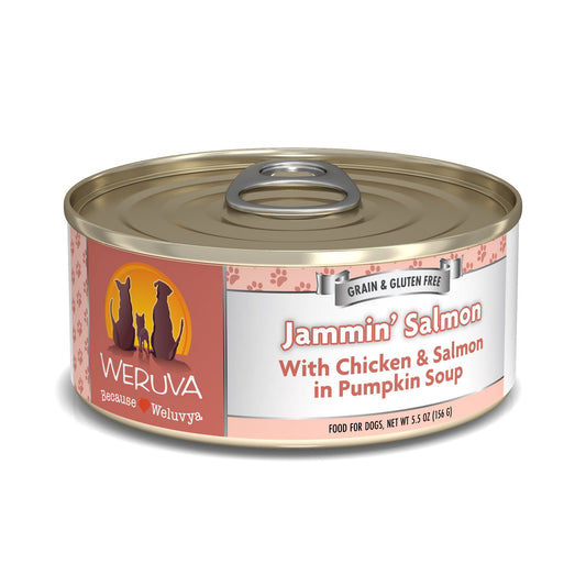 Weruva Jammin' Salmon with Chicken & Salmon Soup 5.5 oz