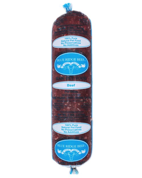 Blue Ridge Beef: Raw Pet Food - Beef 2lb Frozen Roll