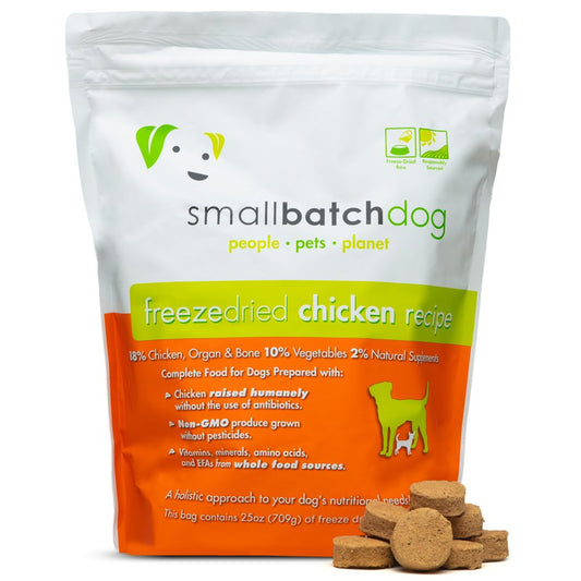 Smallbatch Dog Freezedried Chicken Recipe 25 oz