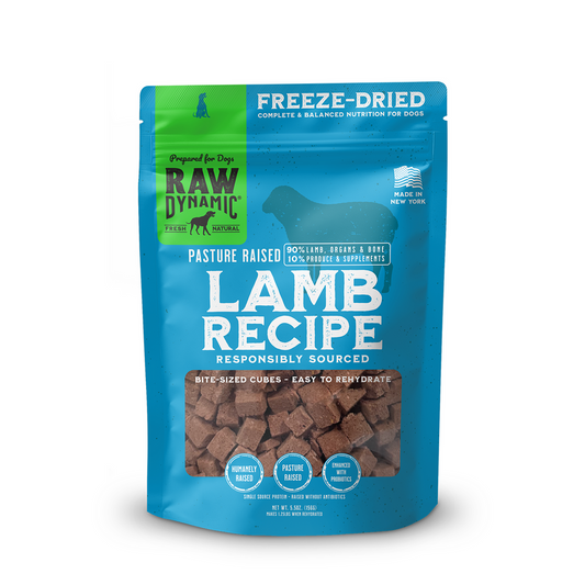 Raw Dynamic: Freeze-Dried Lamb Recipe for Dogs