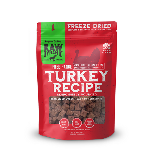 Raw Dynamic: Freeze-Dried Turkey Recipe for Dogs