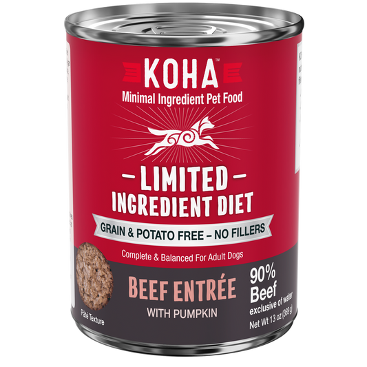 Koha Limited Ingredient Diet Grain & Potato Free Beef Entree With Pumpkin 13 oz Canned Dog