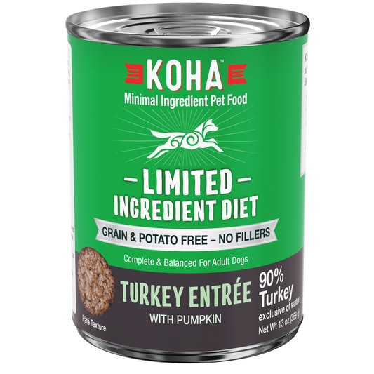Koha Limited Ingredient Diet Grain and Potato Free Turkey Entree 13 oz Canned Dog Food