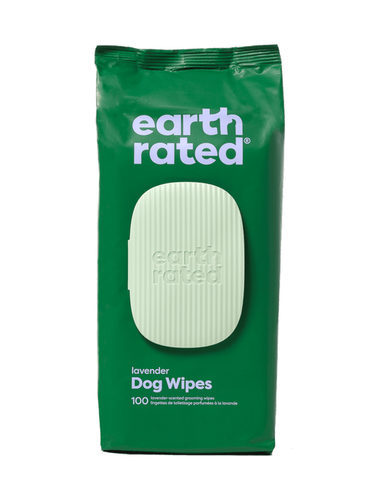 Earth Rated: Textured Dog Grooming Wipes - Lavender 100 Count