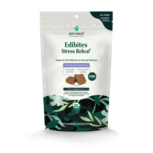 Pet Releaf Stress Releaf CBD Edibites For Dogs – Peanut Butter 12.5 oz