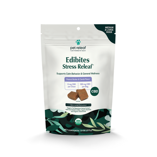 Pet Releaf Stress Releaf CBD Edibites For Dogs – Peanut Butter 7.50z