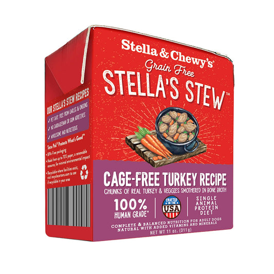 Stella & Chewy's: Grain Free Stella's Stew - Cage-Free Turkey Recipe 11oz