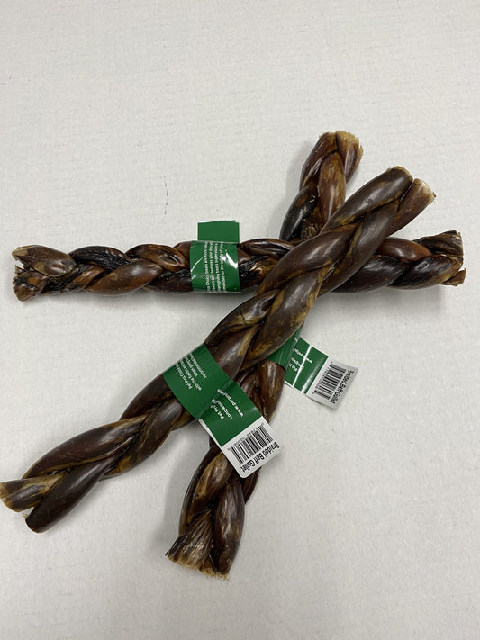 PPC Treats Beef Gullet Braided 10-12"