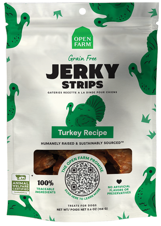 Open Farm Jerky Strips Turkey