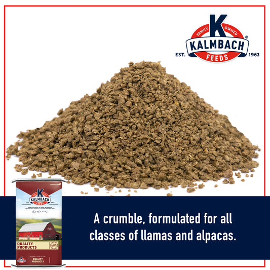 Kalmbach Llama & Alpaca Feed crumbles 50 lb