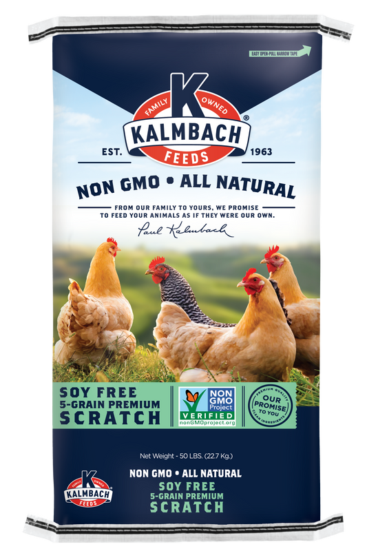Kalmbach Soy-Free 5-Grain Premium Scratch (Non-GMO) 50 lb