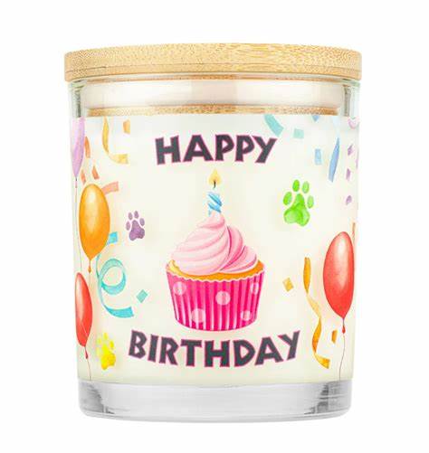 Pet House Happy Birthday Candle