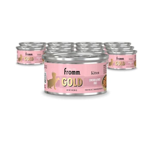 Fromm Gold Kitten Chicken & Duck Pate 3.0oz Canned Cat Food