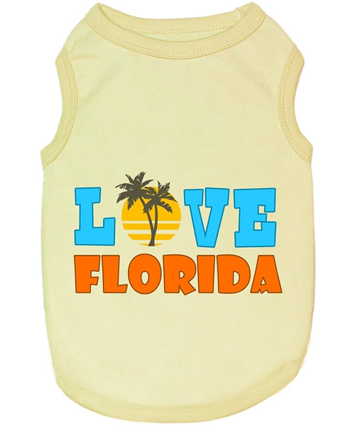 Parisian Pet Apparel: Love Florida Dog T-Shirt