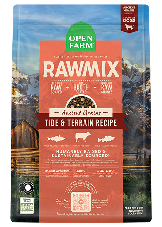 Open Farm Raw Mix Ancient Grains Tide & Terrain Recipe 20lb