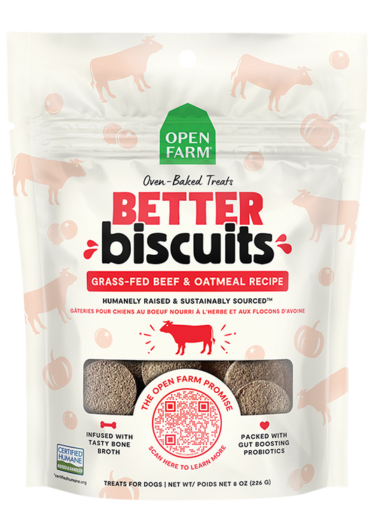 Open Farm Better Biscuits Beef & Oatmeal Recipe