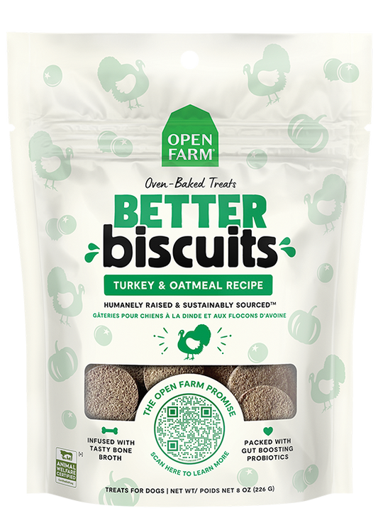 Open Farm Better Biscuits Turkey & Oatmeal Recipe