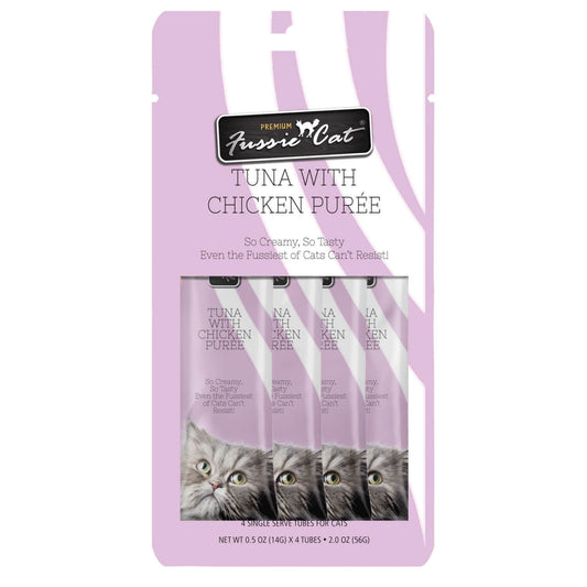 Fussie Cat Premium Tuna With Chicken Puree Cat Treat