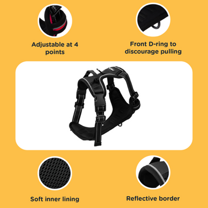 Bark Appeal Reflective Control Harness S
