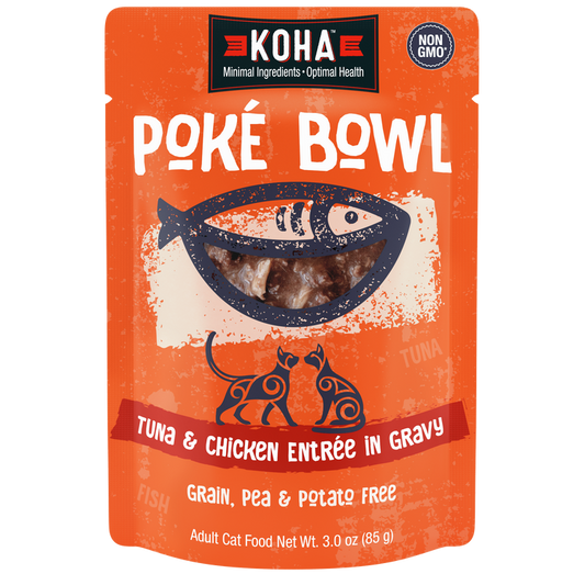 Koha: Poké Bowl Tuna & Chicken Entrée in Gravy 3oz Pouch