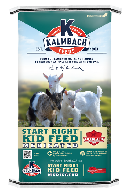 Kalmbach Start Right® Kid Feed (Medicated) 50 lb