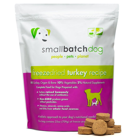 Smallbatch Dog Freezedried Turkey Recipe 25 oz