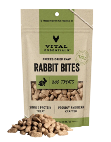 Vital Essentials Freeze Dried Raw Protein Rabbit Bites
