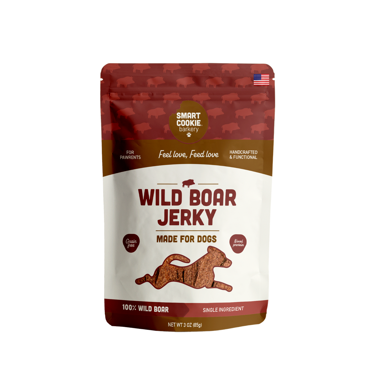 Smart Cookie: Wild Boar Jerky 3oz Pouch