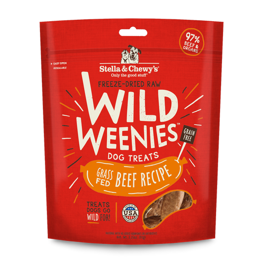 Stella & Chewys's Freeze Dried Raw Wild Weenies Grain Free Beef Recipe
