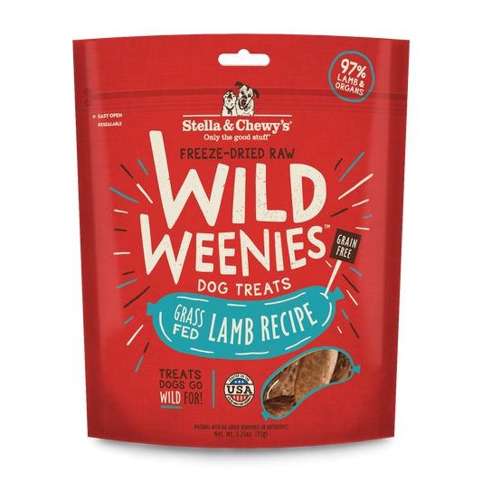 Stella & Chewys Freeze Dried Raw Wild Weenies Lamb Recipe
