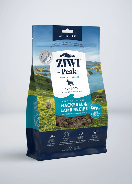 Ziki Peak: Mackerel & Lamb Recipe 1lb Bag Dog Food