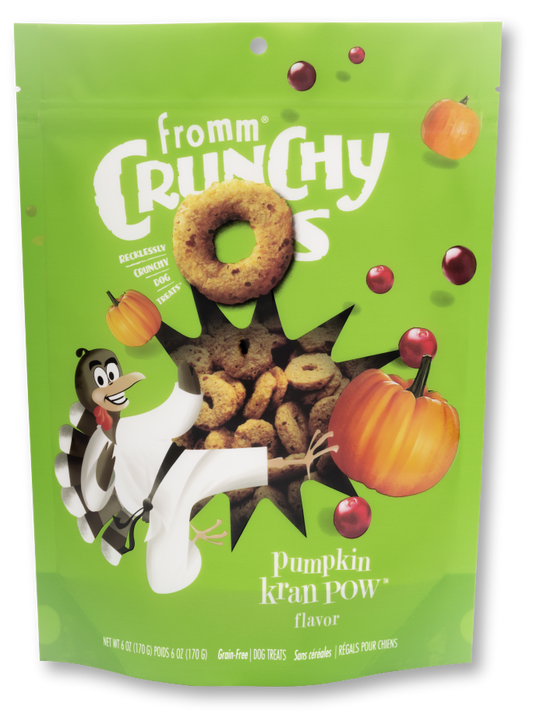 Fromm Dog Treat Dog Crunchy O's Pumpkin Kran POW